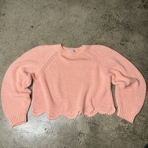 Vintage TOI cropped knit sweater size M
